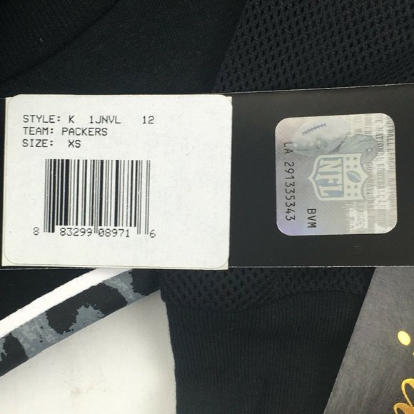 Green Bay Packers Juniors X-Small Mesh Long Sleeve Shirt NFL Football NWT NEW - Picture 5 of 5